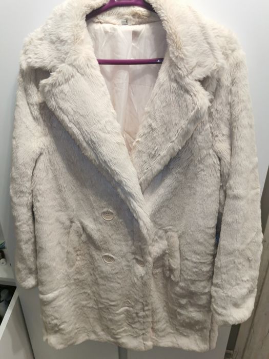 Płaszcz futerko damski zimowy L