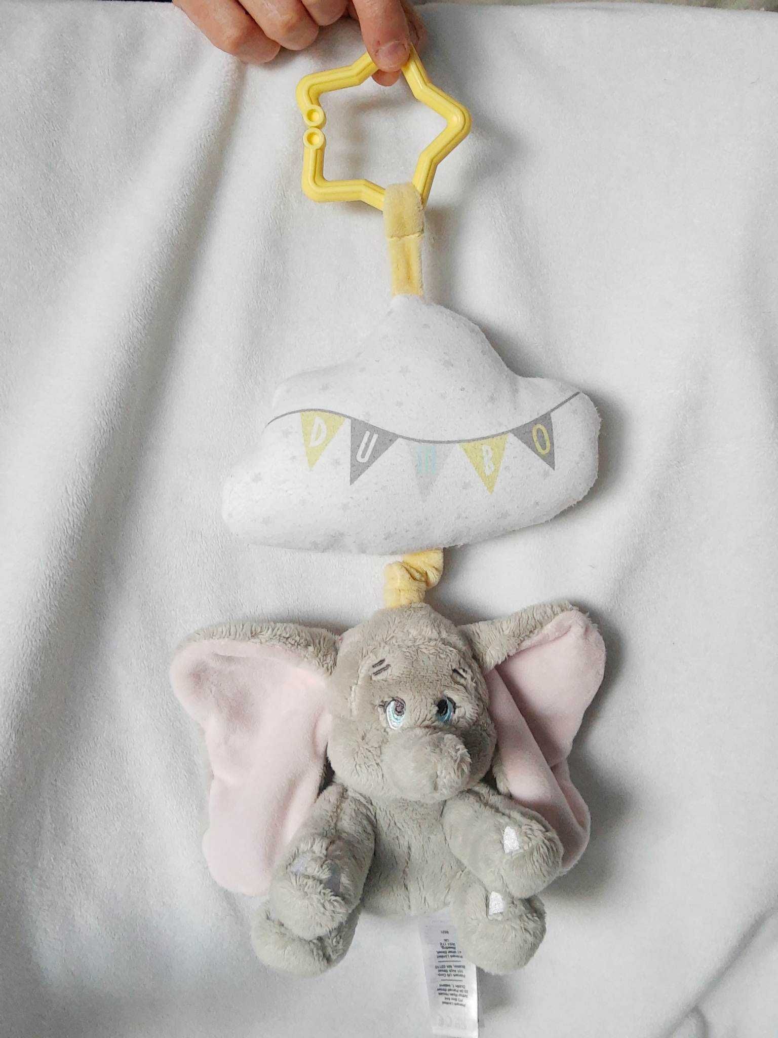 Maskotka Słonik Dumbo pozytywka Disney Baby dla niemowląt do kołyski