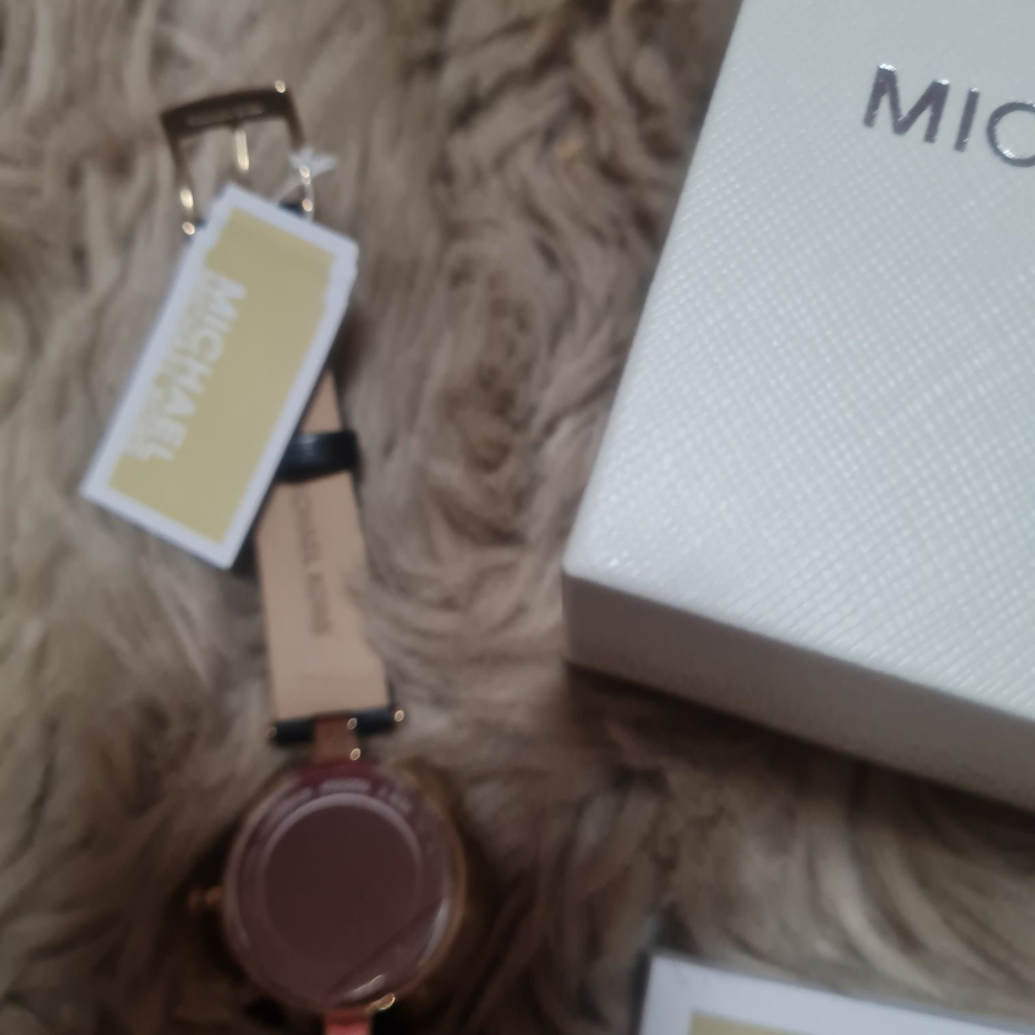 Michael Kors zegarek damski watch MFO anabeth czarny złoty cyrkonie z