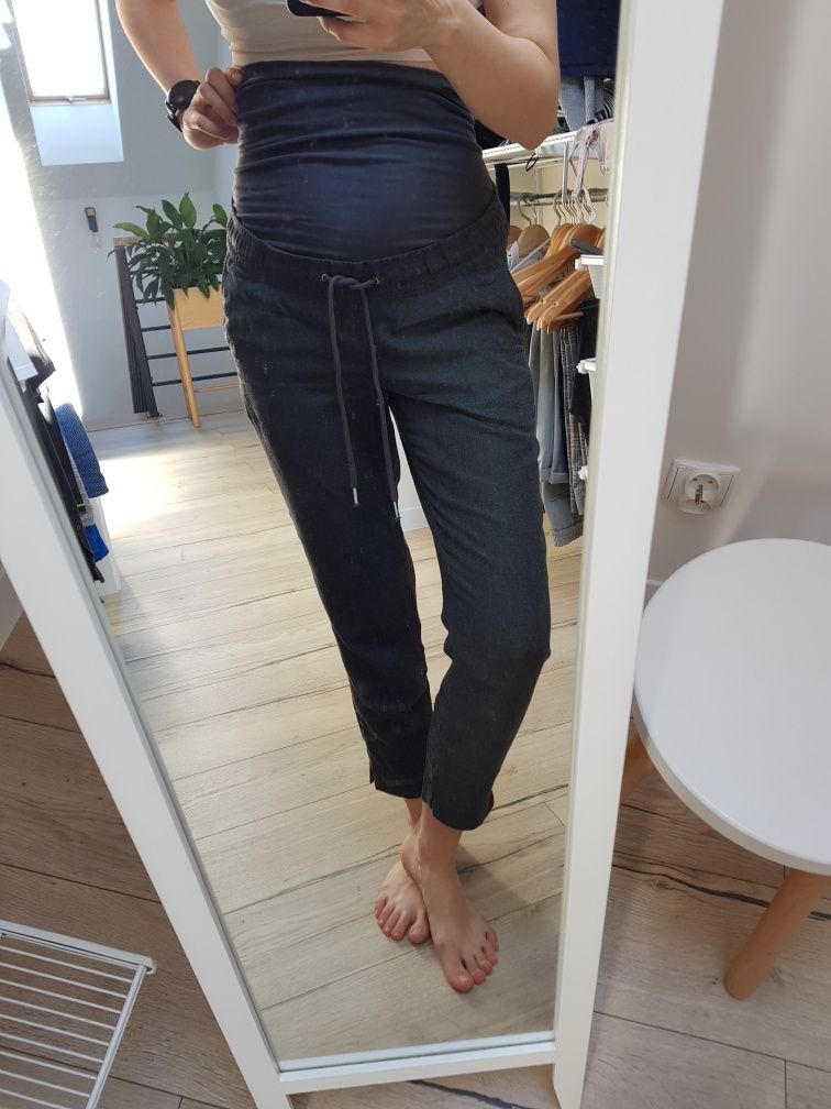 Joggersy MAMA H&M spodnie ciążowe XS