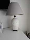 Lampa stojąca biała ceramiczna piękna 38 cm 2 szt.