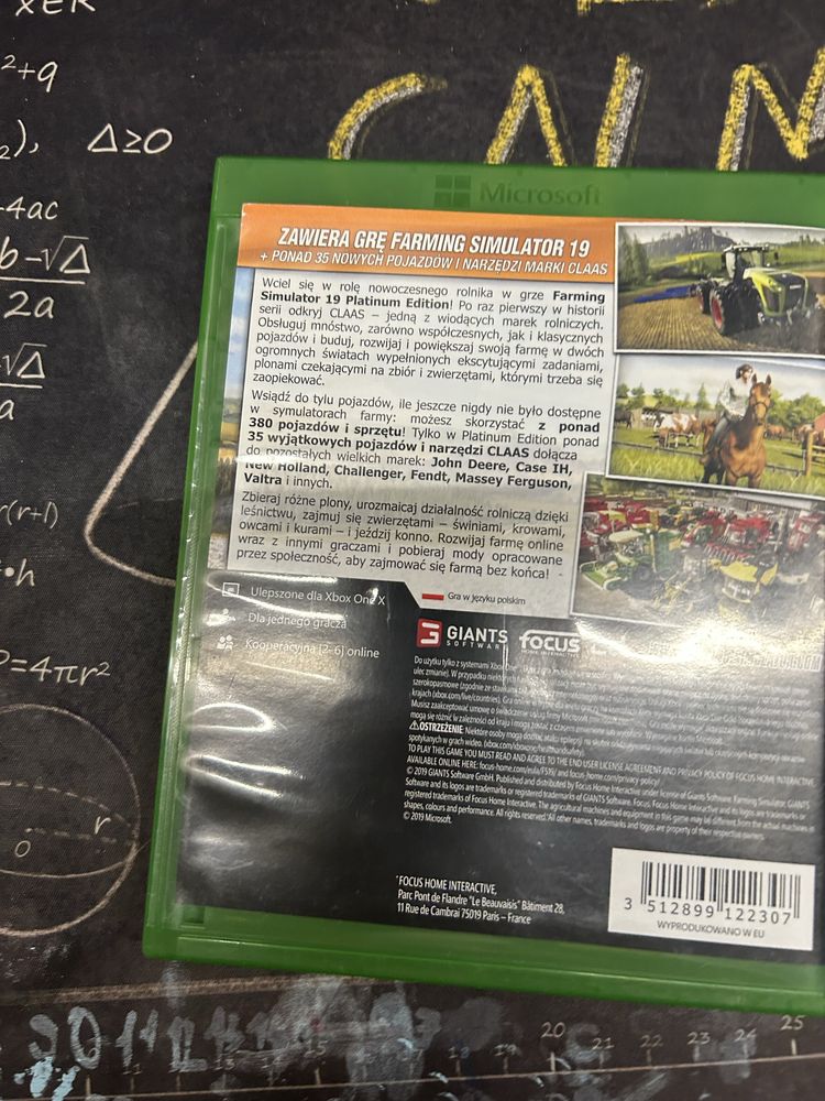 Farmin simutalor 19 platium edition na xbox obe s