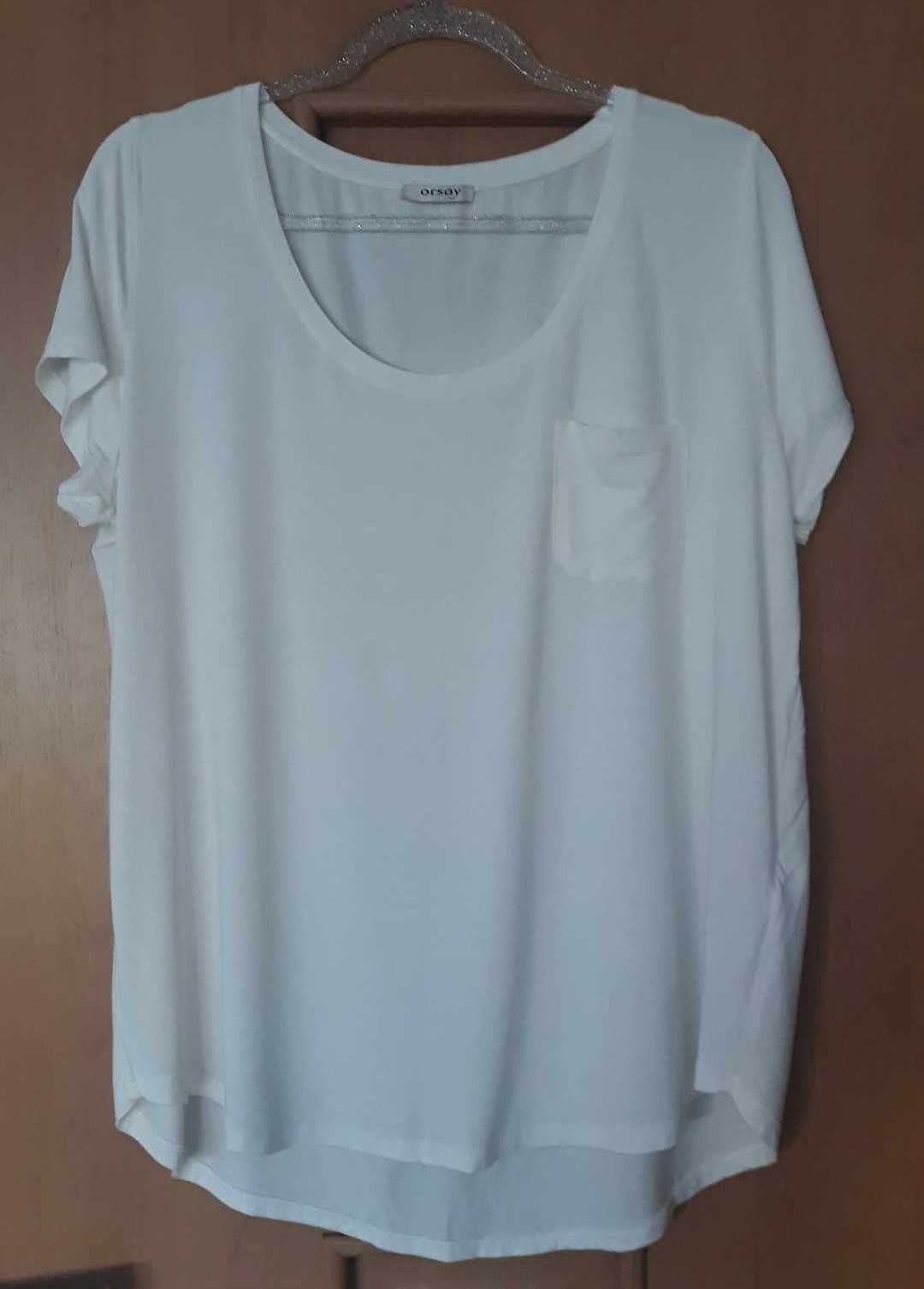 bluzka/ T-Shirt biała ORSAY XL