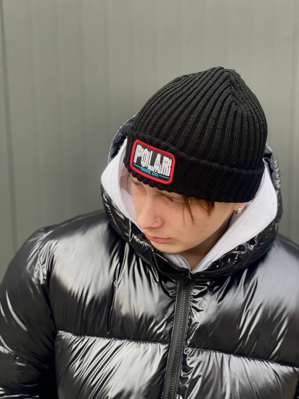 Шапка Polar Earthquake merino hat в чорному кольорі