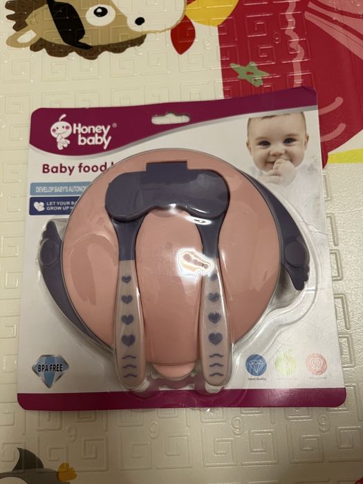 Лот дитячий набір посуду поїльник непроливайка ніблер ложка йоршик