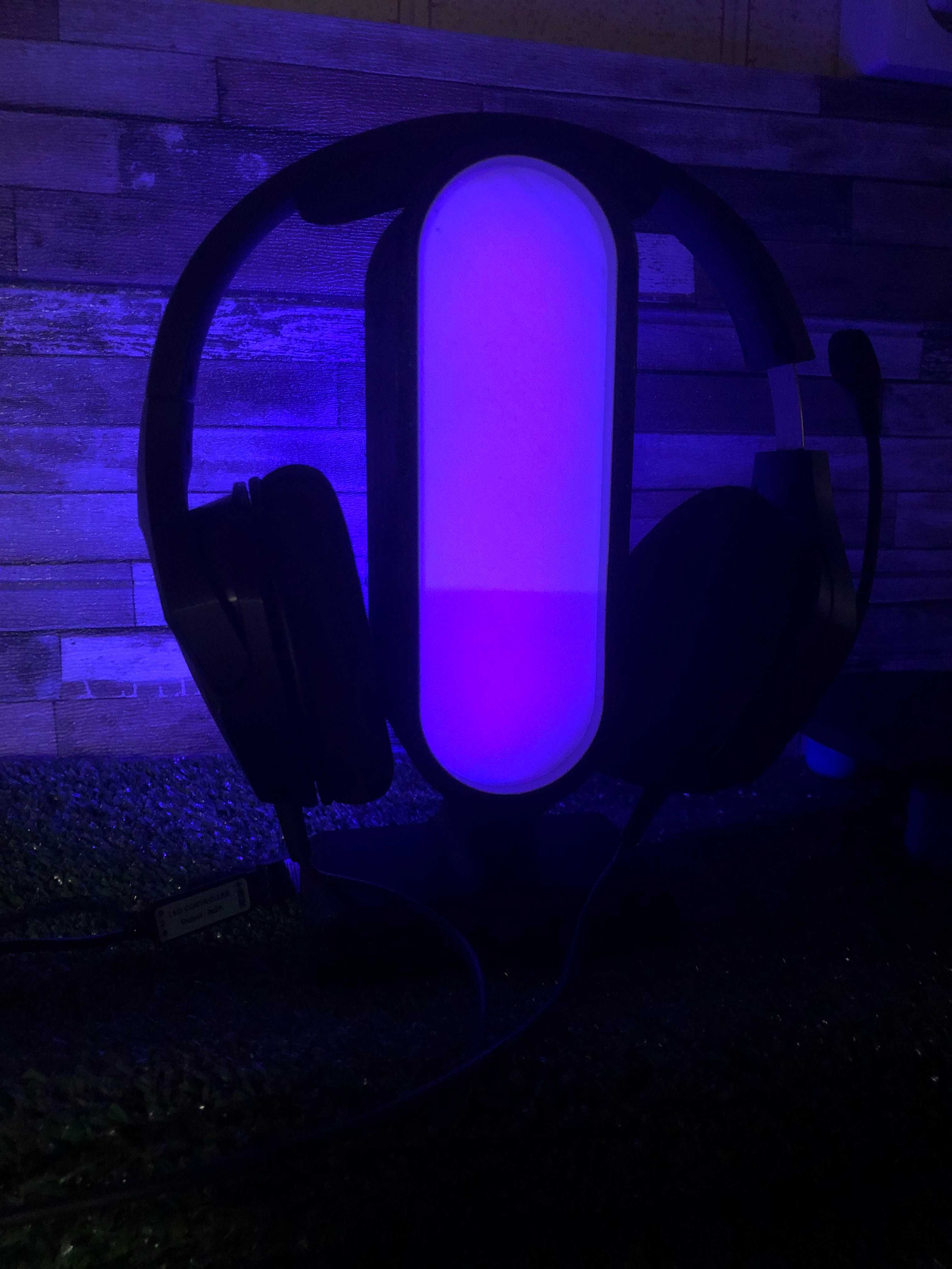 Suporte headset com leds RGB