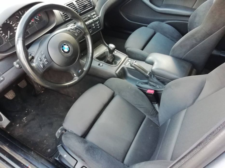 Bancos em Alcântara pack m original para bmw e46 muitíssimo bom estado