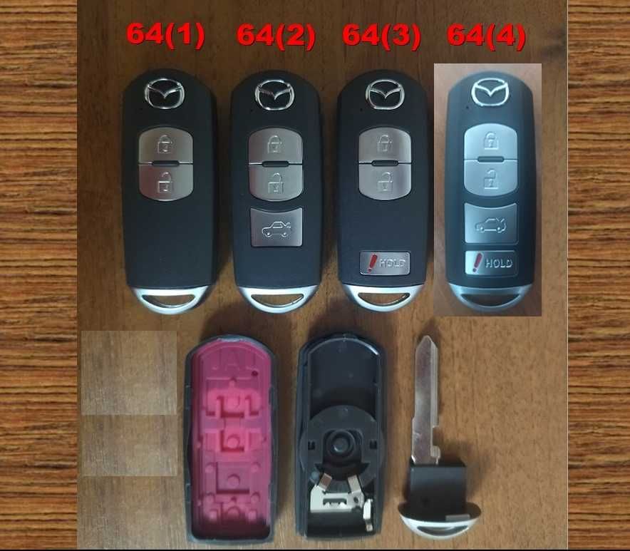 (№64) Корпус смарт ключа Мазда Mazda