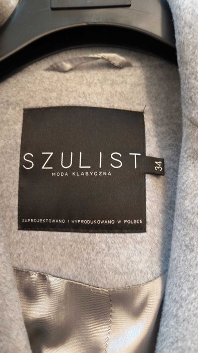 Wełniany Płaszcz Szulist rozmiar 34