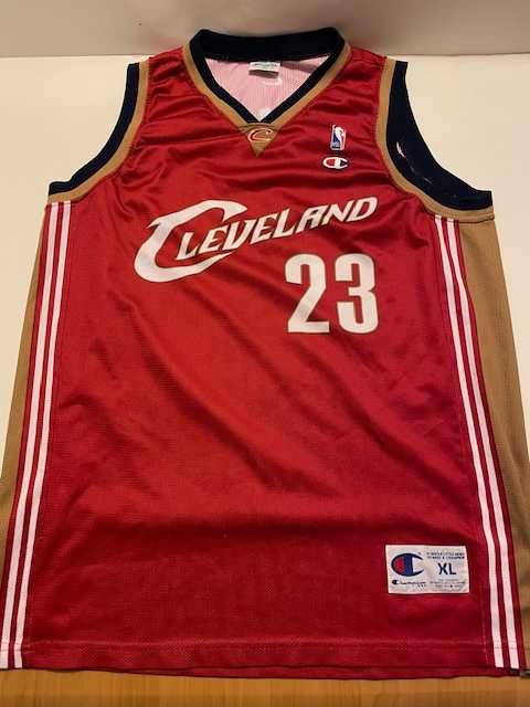 Koszulka koszykarska Cleveland Cavaliers #23 LeBron James Champion XL