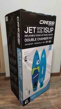 Deska SUP Cressi JET Cruise 11'2 - nowa, dwukomorowa, na gwarancji