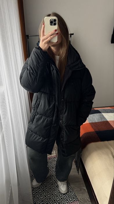 Чоловіча зимова подовжена куртка/плащ Zara