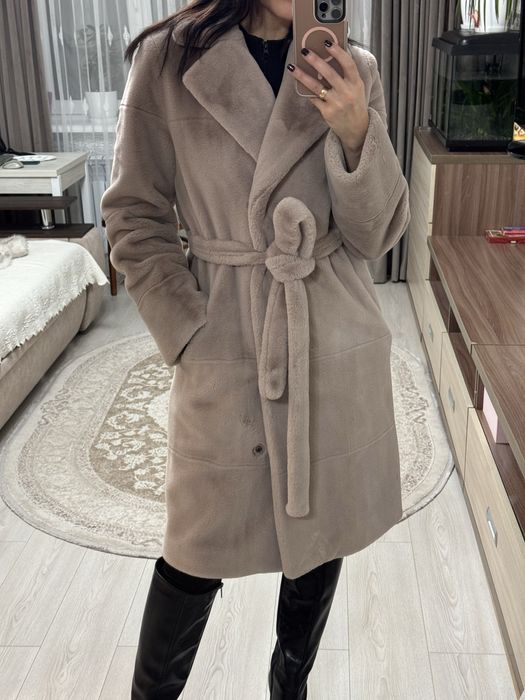 Жіноче хутряне пальто-плюш (TEDDY)