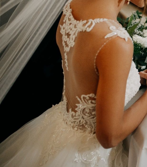 Suknia ślubna S/XS + buty + welon GRATIS