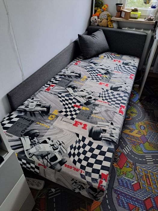 Łóżko tapczan młodzieżowy 196x80 z pojemnikiem