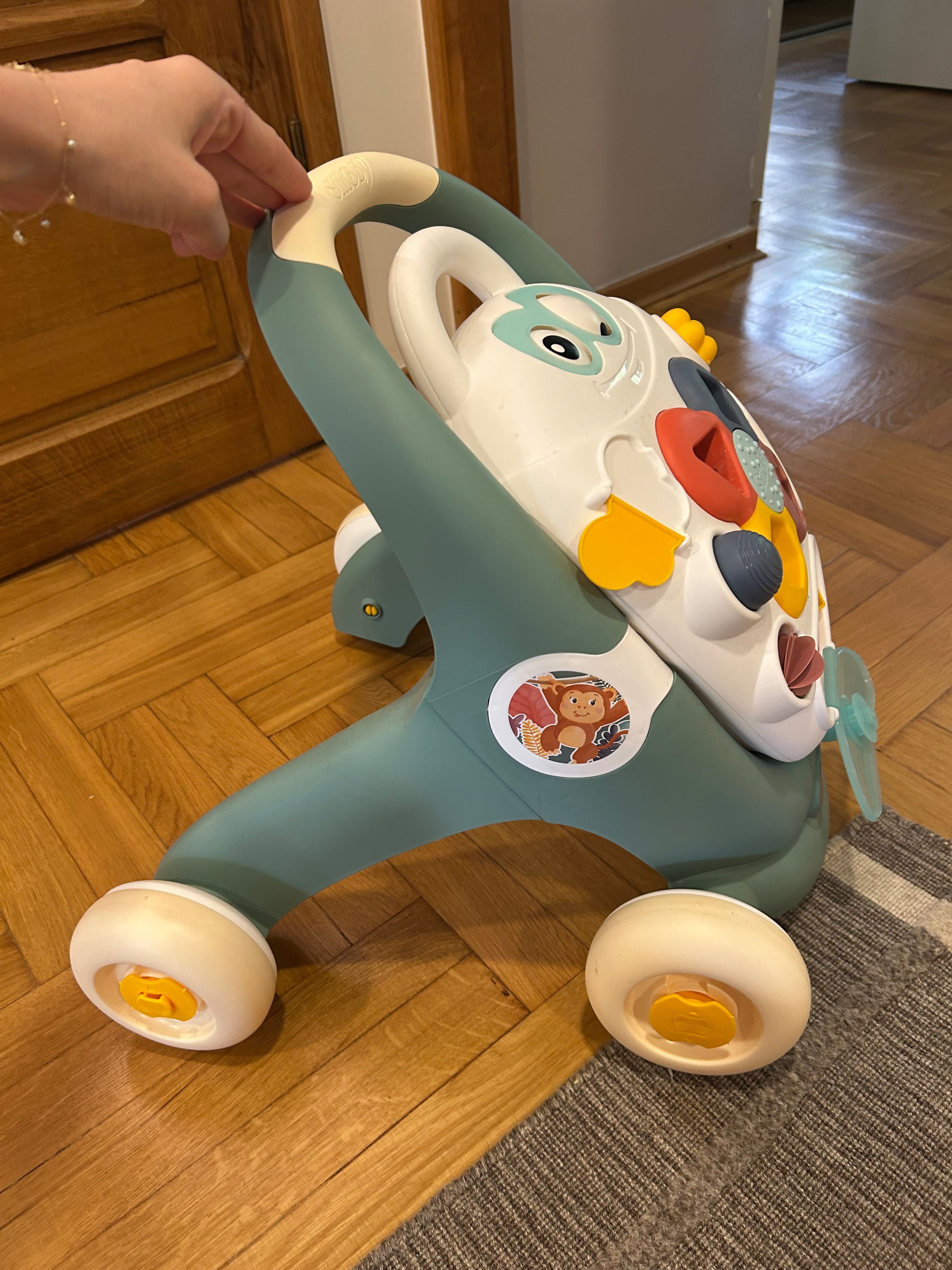 SMOBY Little Chodzik 3w1 Pchacz Interaktywny Wózek