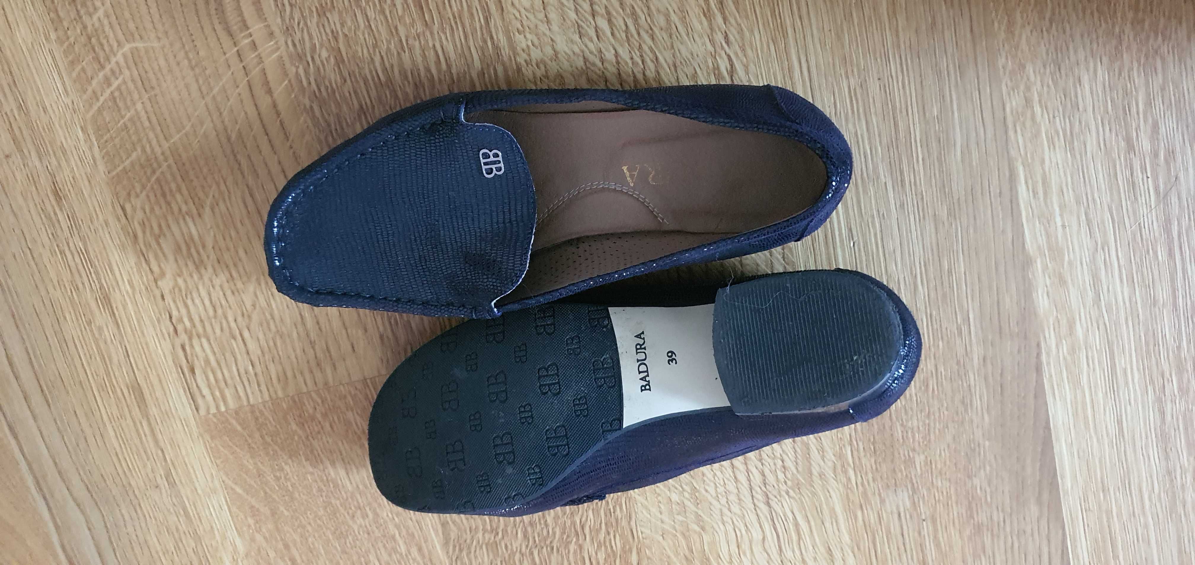 Buty mokasyny eleganckie Badura rozm.39