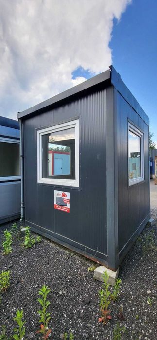 Używane kontenery stróżówki 2,4x2,4m na sprzedaż