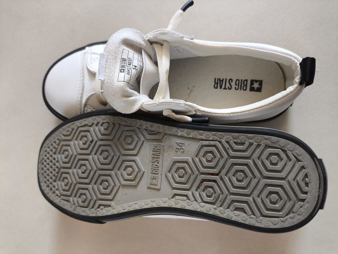 Buty chłopięce trampki skórzane Big Star 34