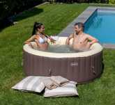 Ease.Zone jacuzzi 800 litrów, czarne, 180 x 180 x