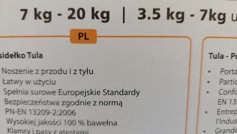 Nosidło ergonomiczne