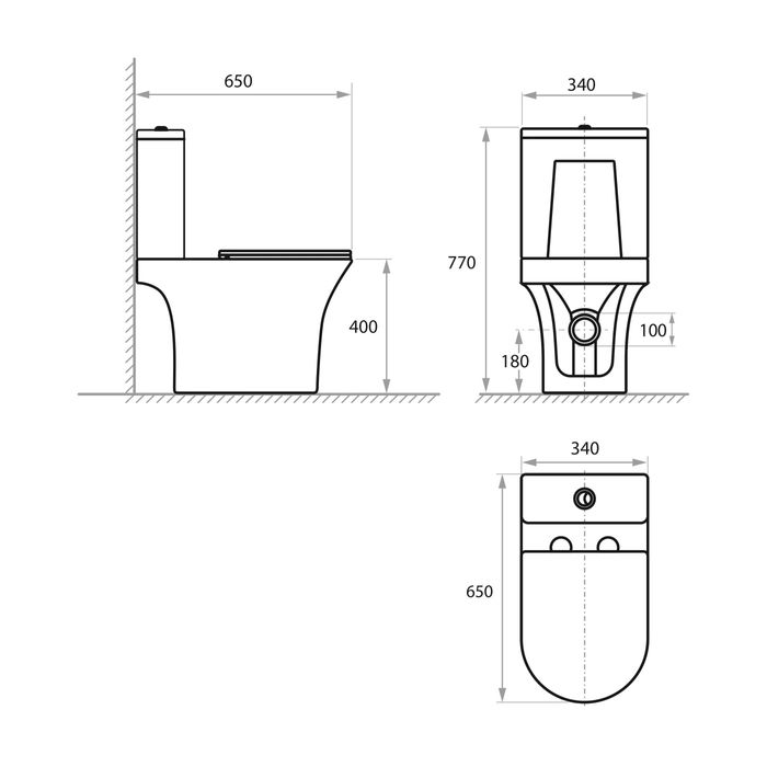 АКЦІЯ! Унітаз підлоговий безобідковий овальний. Найкращий варіант.
