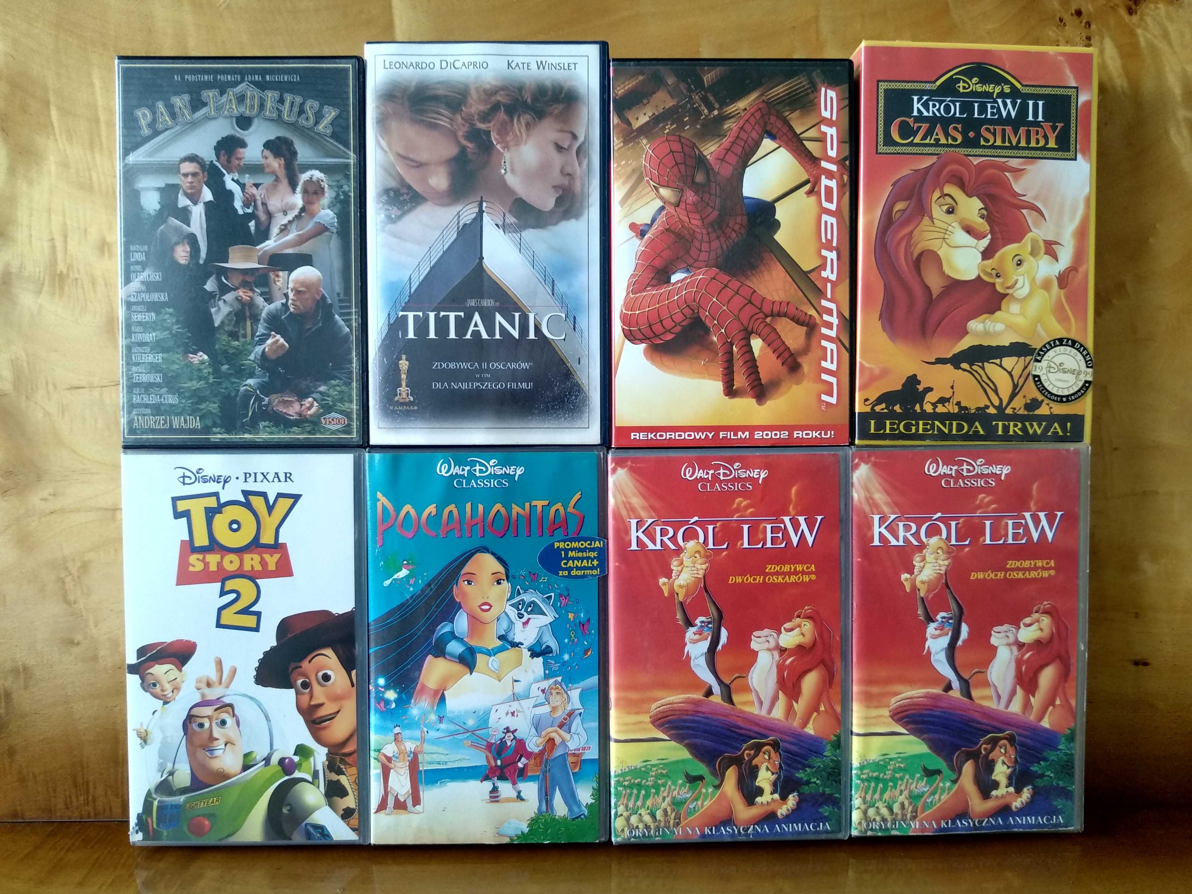 Zestaw 16 sztuk kaset! Kasety VHS video wideo orginalne filmy licencja