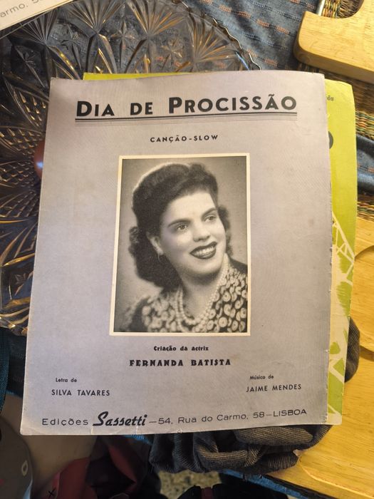 Vedo partituras musicas portuguesas edições Sassetti