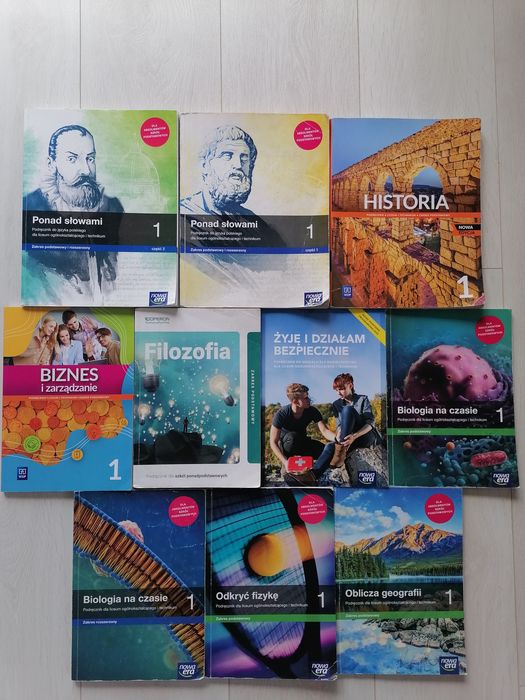 Zestaw podręczników do liceum i technikum