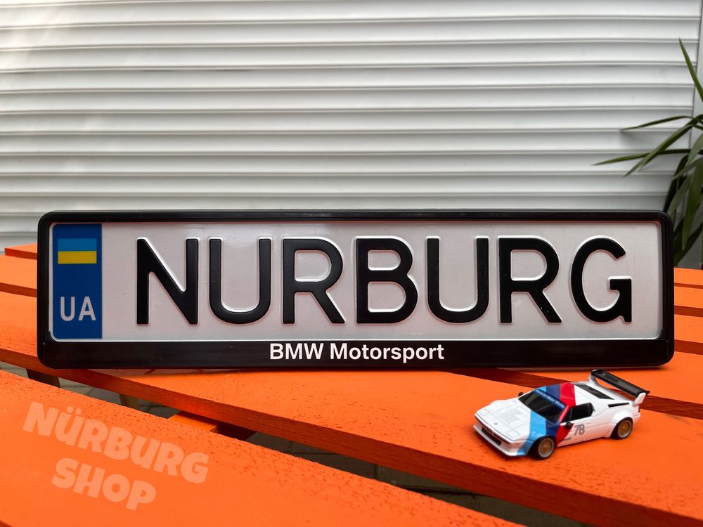 Номерная рамка под номер с логотипом эмблемой BMW M Performance
