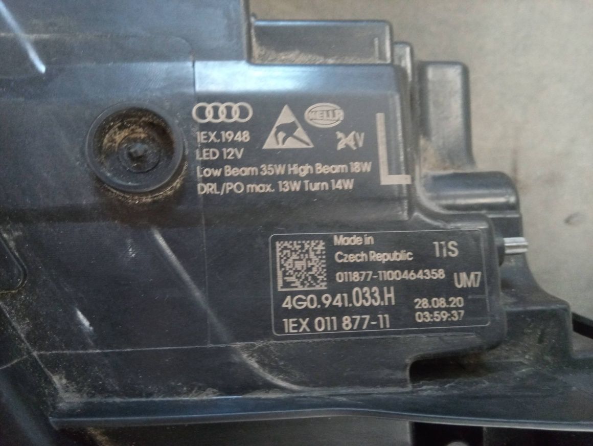 Audi A6 C7 lift lampy przód