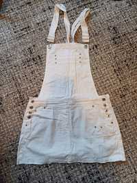 Spódnica mini ogrodniczki kombinezon Tally Weijl 38 M biała