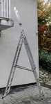 Drabina aluminiowa przemysłowa 3x9 stopniowa do 150 kg (5,47m)