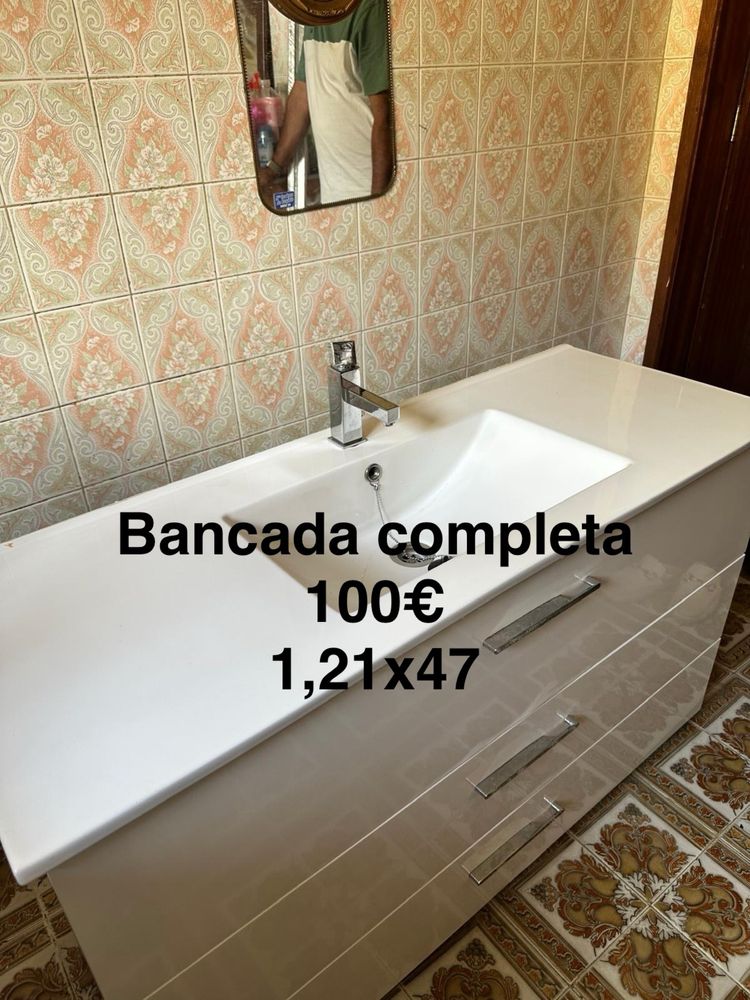 Bancada completa com misturadora