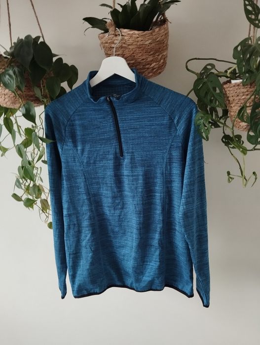 Męska, uniseks bluzka sportowa, z krótkim suwakiem, ocieplana r. M Cra