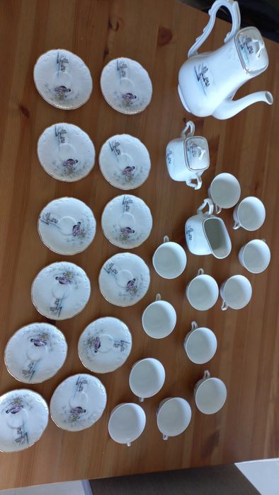 Serviço cafe antigo, vista alegre