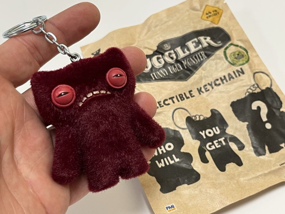 Очень редкий Fuggler Red флок Фуглер бордовий пухнастий фаглер. 490грн