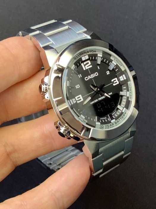 Годинник чоловічий Casio AMW-870D-1A Оригінал Гараетія Часы Касио