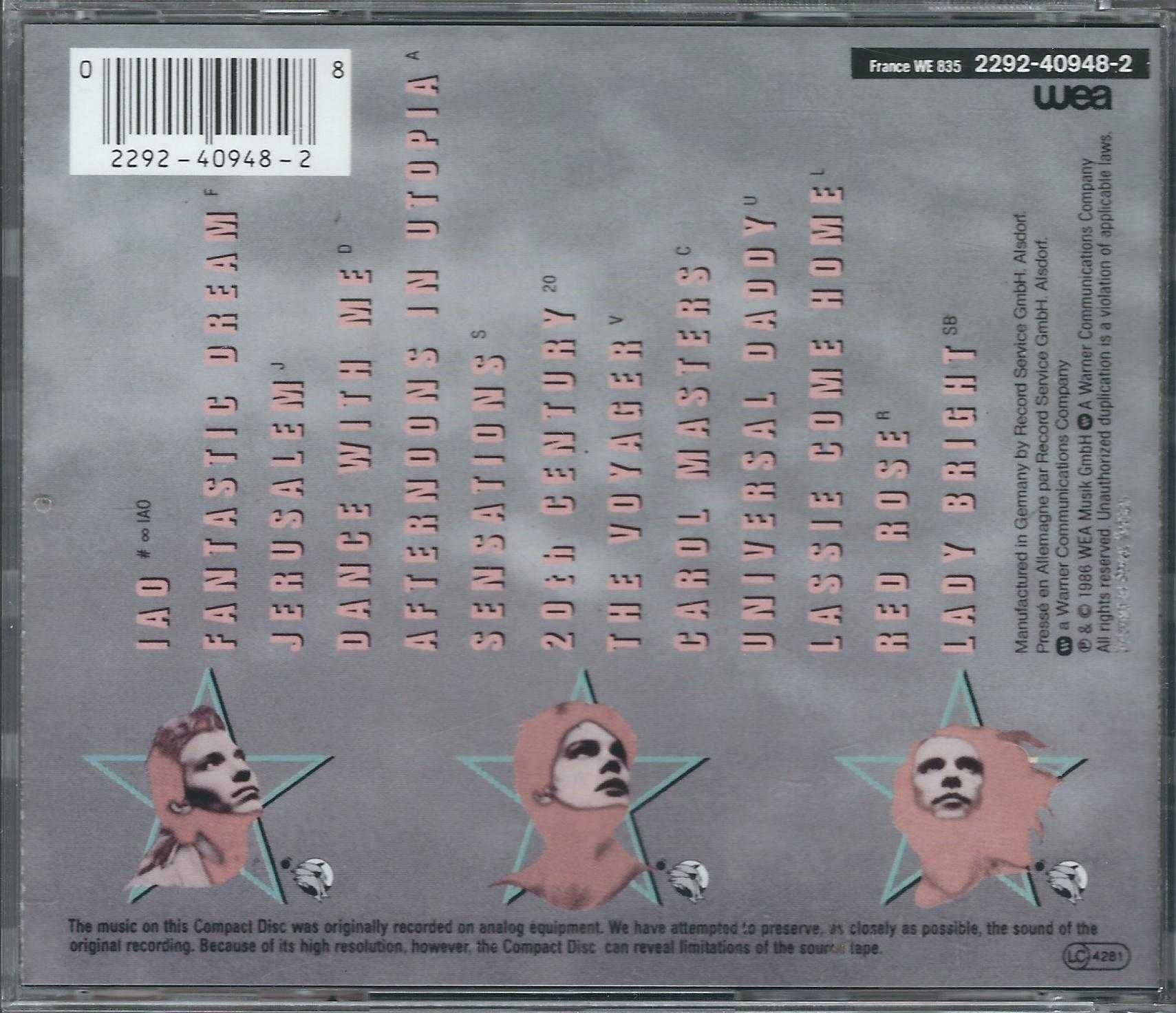 CD Alphaville - Afternoons In Utopia (1986) (WEA)