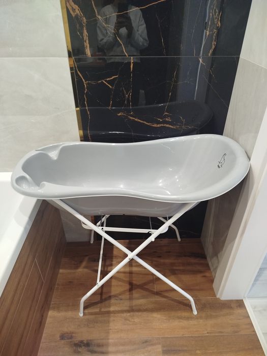 Wanienka z stelażem Lapsi duża z odpływem