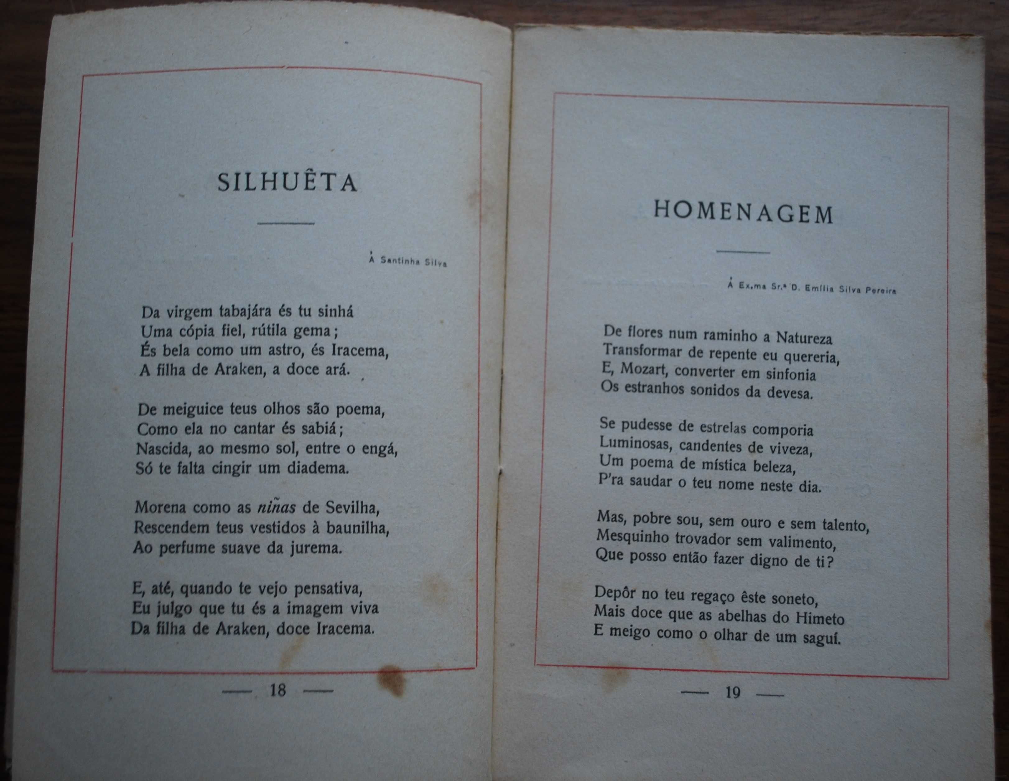 Cantares (Versos de Saudade) de Victor França - 1ª Edição 1924