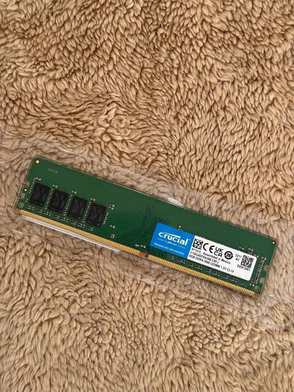 Оперативна пам'ять Crucial DDR4 DIMM 8GB 2666 MHz CL19 (CT8G4DFRA266)