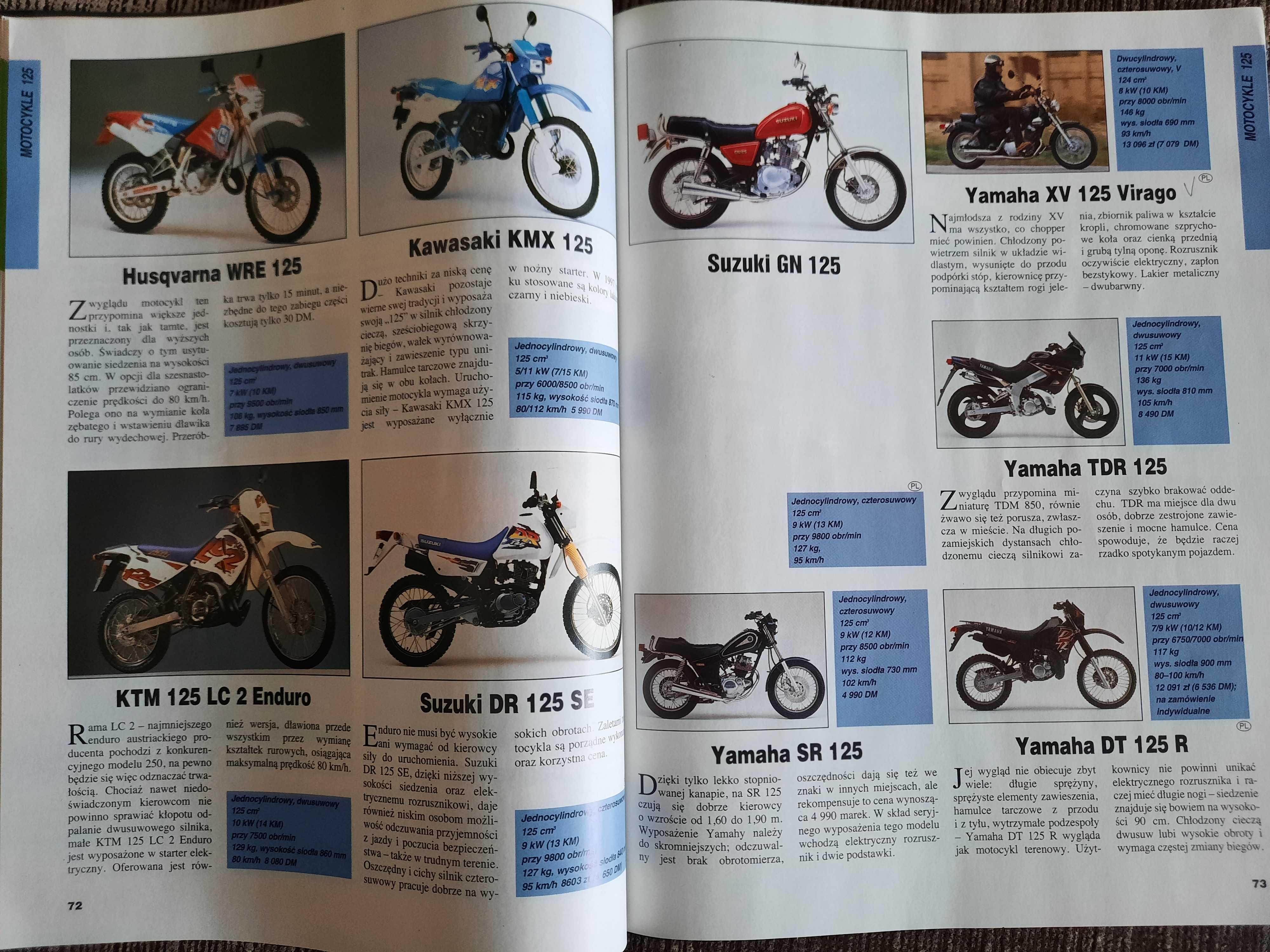 Motocykle katalog 1997