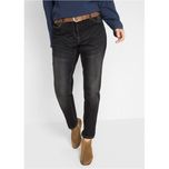bonprix czarne jeansowe spodnie ze stretchem jeansy boyfriend 44 vv
