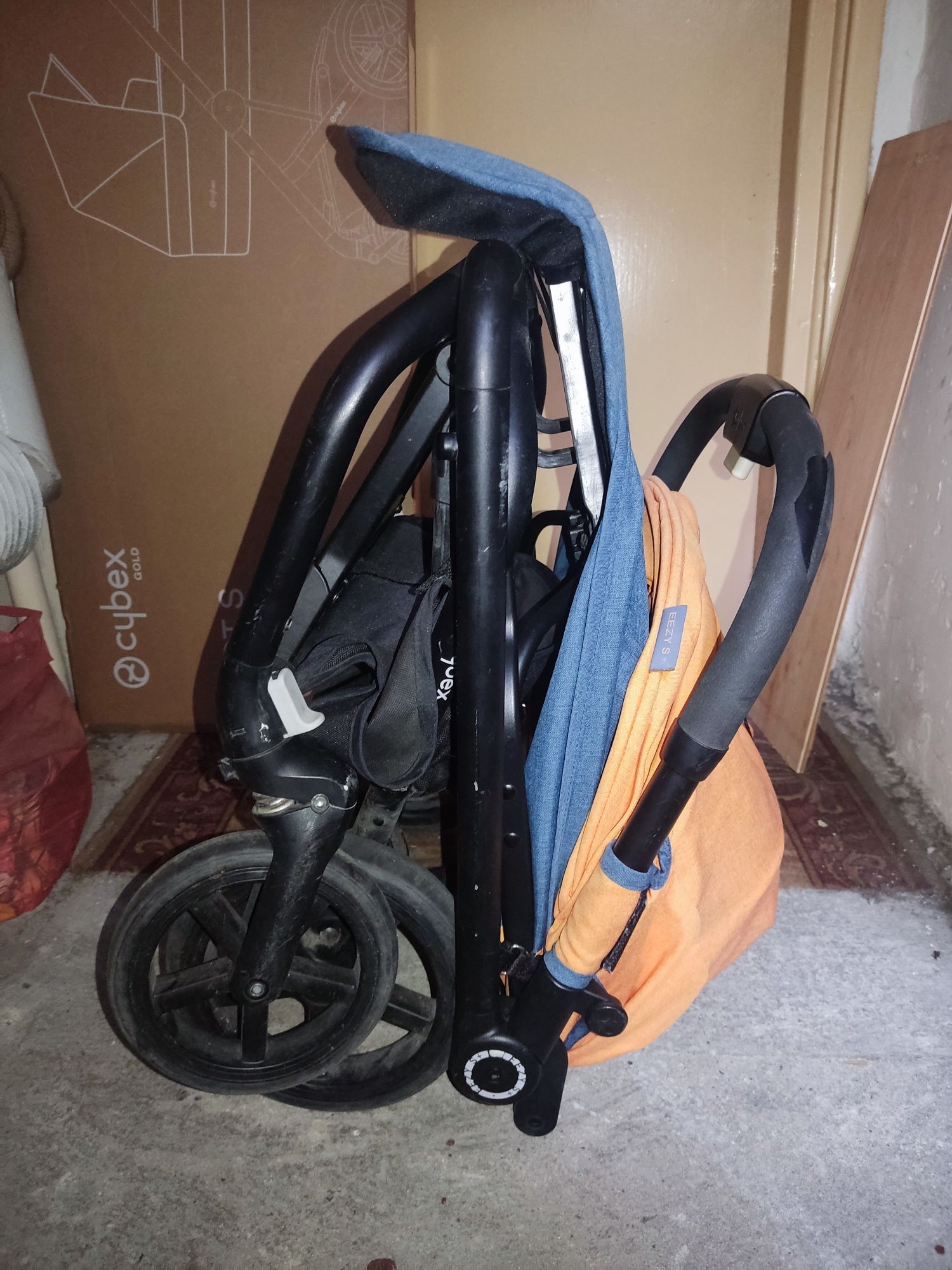 Cybex eezy s + tropical blue spacerówka do samolotu