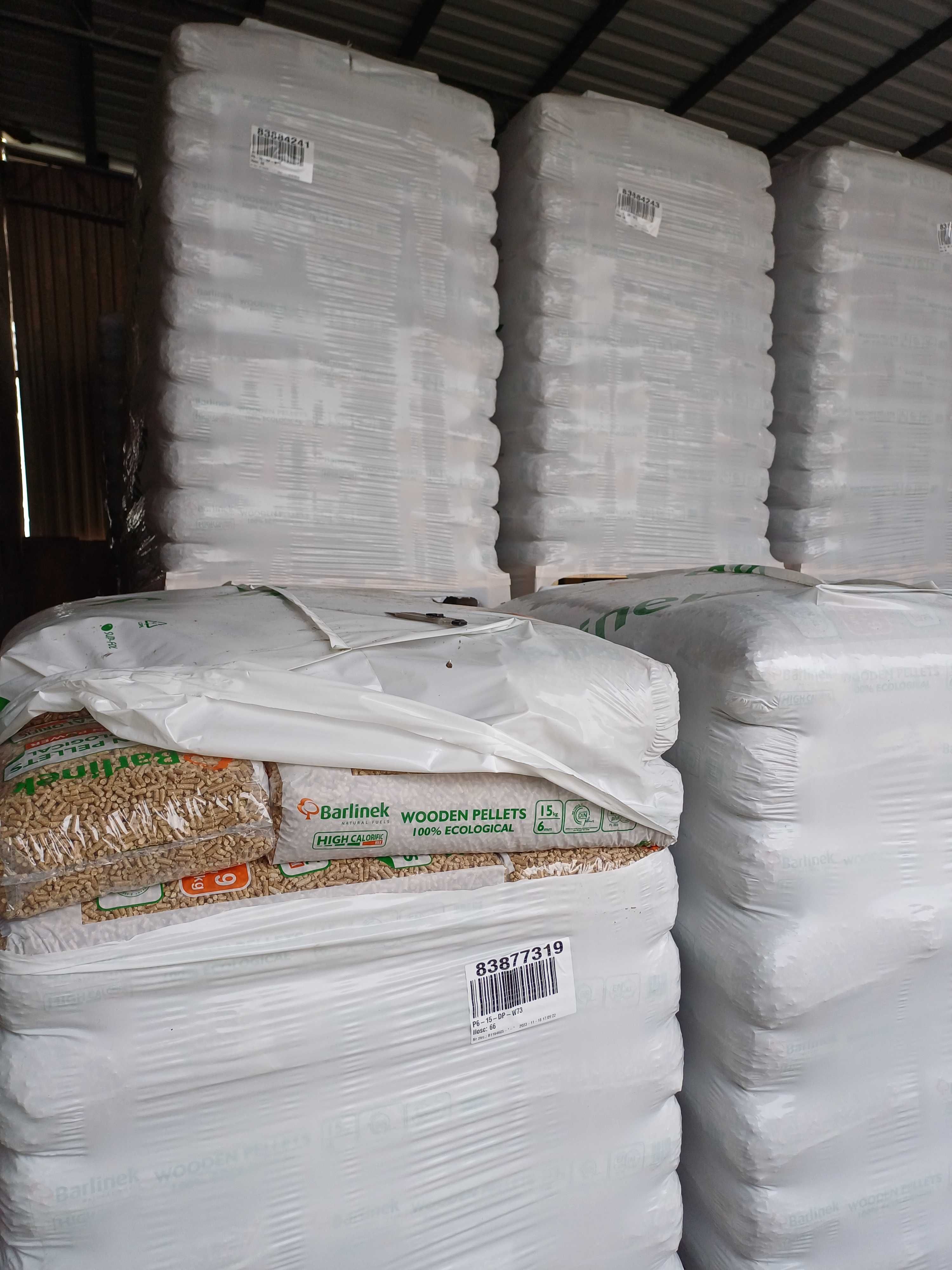 Pellet BARLINEK A1 EN PLUS DIN Plus pelet Transport GRATIS