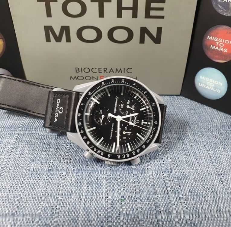 Nowy zegarek Omega Mission to the Moon Black (oryginał)