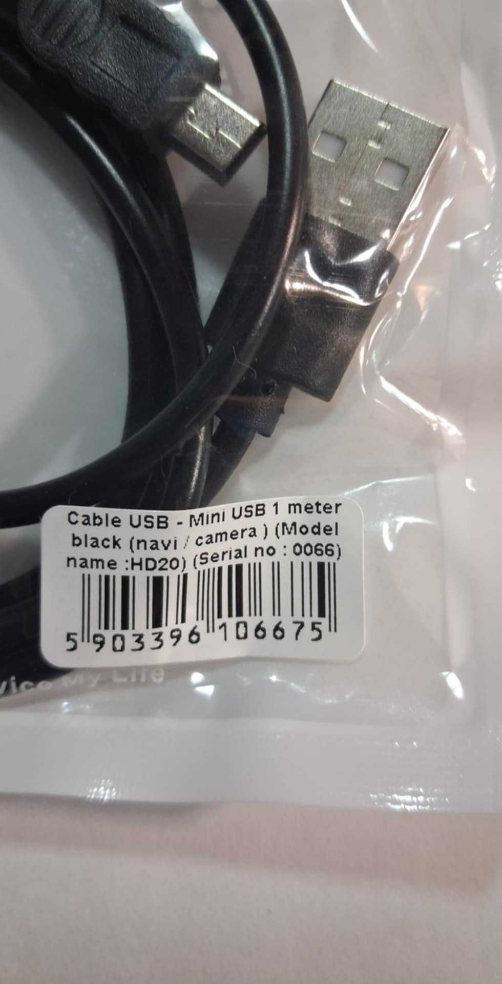 Kabel MINI USB kamera rejestrator nawigacja aparat 1m