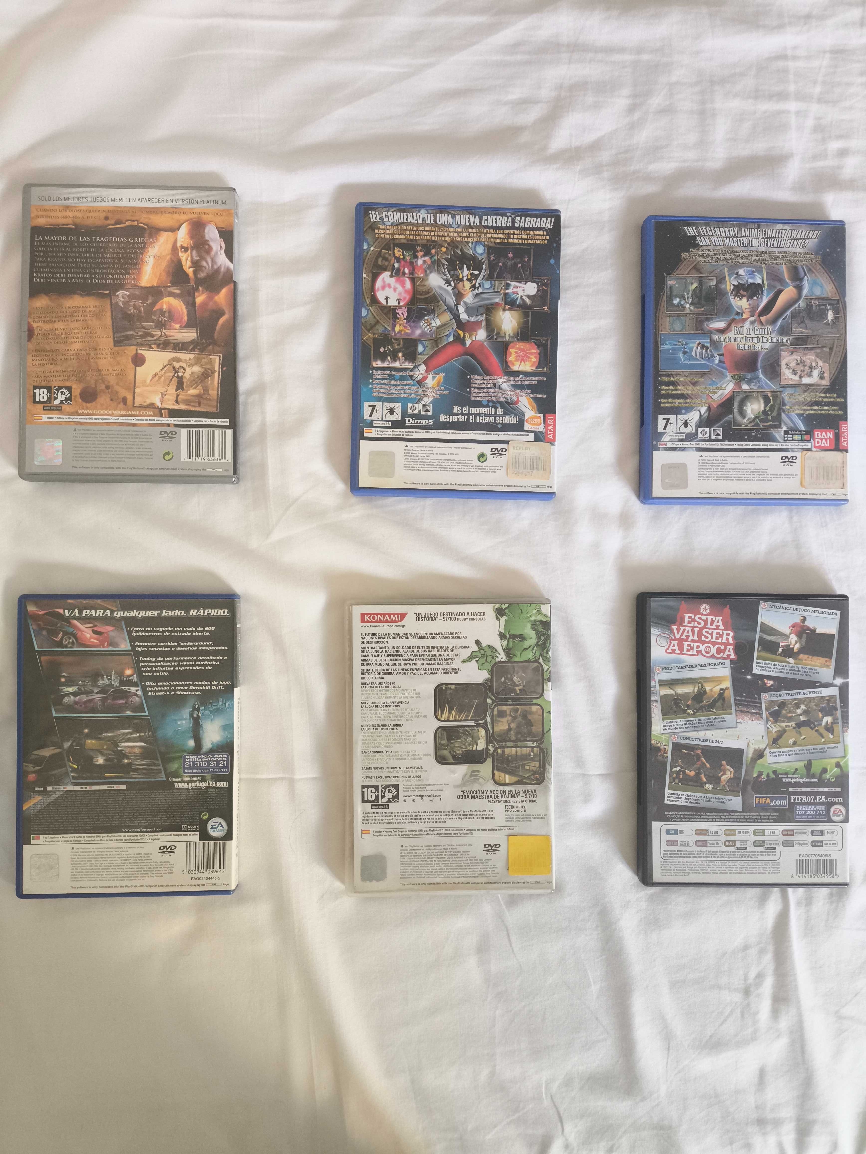 Jogos de PS2 e PC