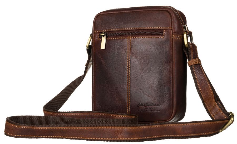 skórzana torba męska do pracy — peterson